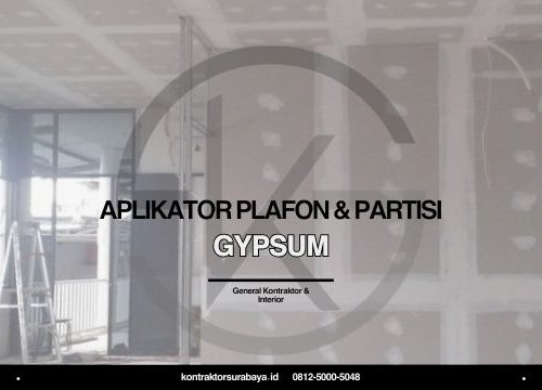 Aplikator Plafon & Partisi Gypsum