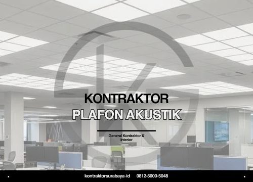 Kontraktor Plafon Akustik