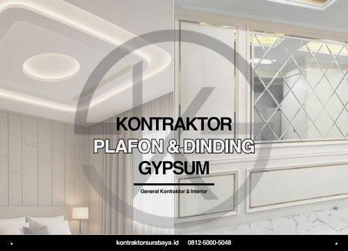 Kontraktor Plafon dan Dinding Gypsum