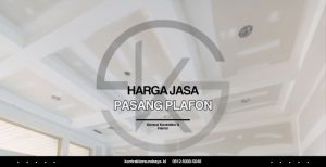 Harga Jasa Pasang Plafon